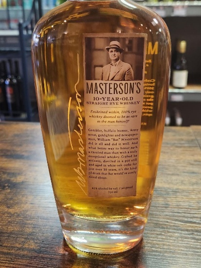 Masterson's Rye Whiskey 10 Year 750ml