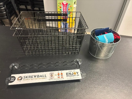 Koozies, Wire Basket & Etc