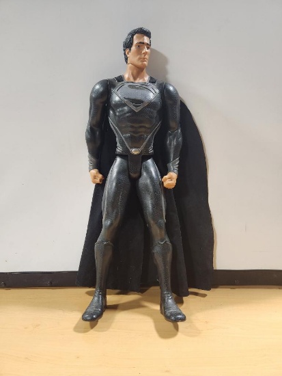 Large 30in DC Comics Jakks Pacific Black Suit Superman Action Figure