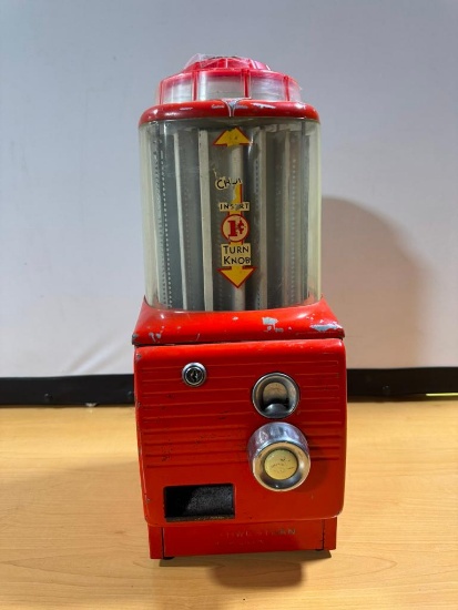 Vintage Northwestern Candy Machine w/ Key