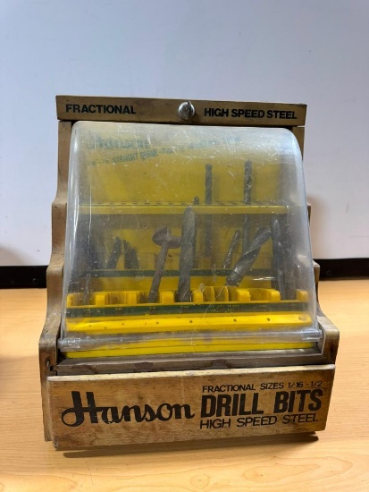 Hanson Drill Bits Store Display w/ Bit Inventory