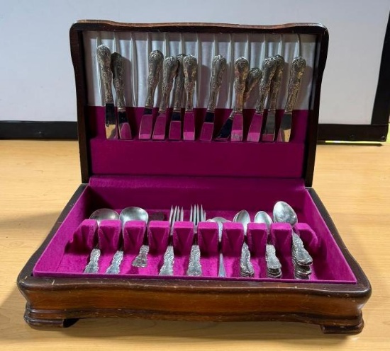 45pc. Set of Alpaca Sterling Silver Flatware