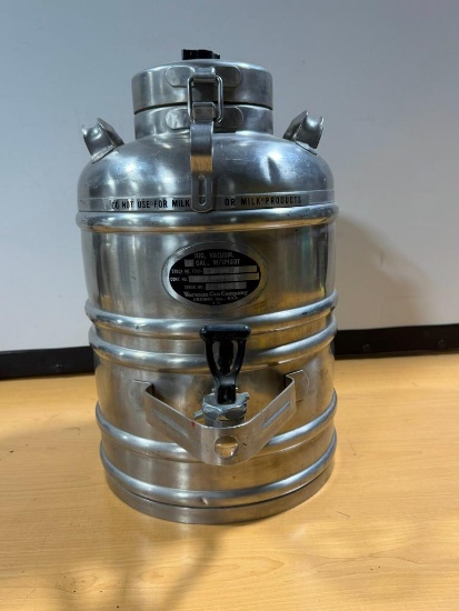 Vacuum Can Co. 3 Gal. Vacuum Jug w/ Spigot, Milk / Cream Can