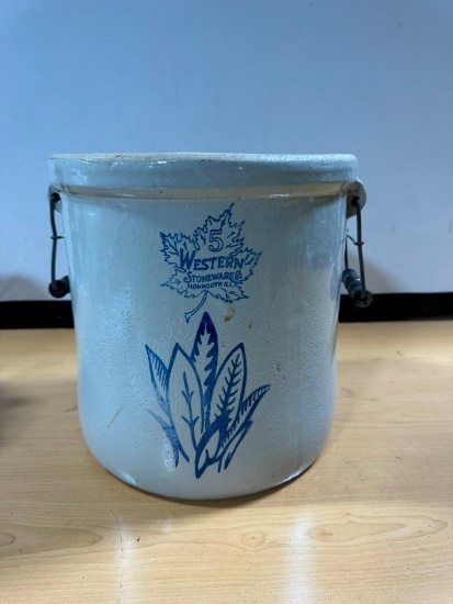 5 Gallon Western Stoneware Crock