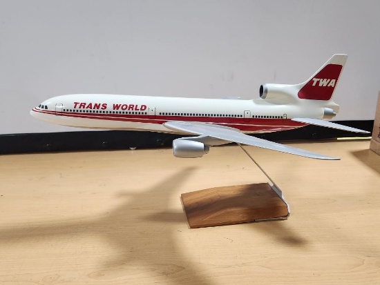 TWA Trans World Airlines Metal Model Airplane