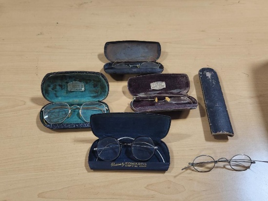 Group of Vintage Eye Glasses
