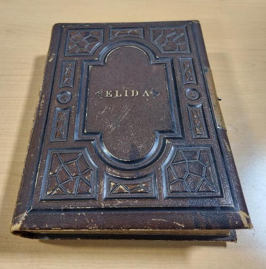 Antique Photo Album w/ Black and White Civil War and Victorian Era Portraits and Photos