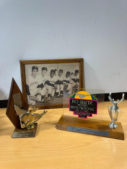 MLB Giants B&W Photo, Fish Trophy, Horse Trophy