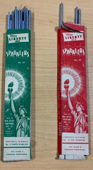 Two Boxes of Vintage Sparklers
