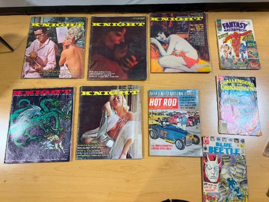 Vintage Magazines, and Trading Cards, Knight, Comics, Hot Rod, Batman Cards, Desert Storm Cards