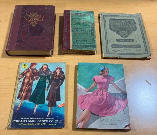 Antique Telephone Directories and Mail Order Catalogs
