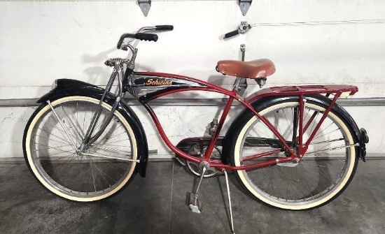 Vintage 1950's Schwinn Black Phantom Bicycle