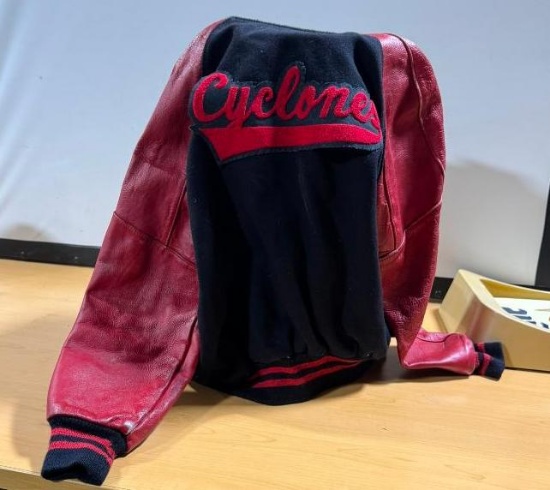 Harlan Cyclones Letter Jacket, DeLong Sports Wear Size 44