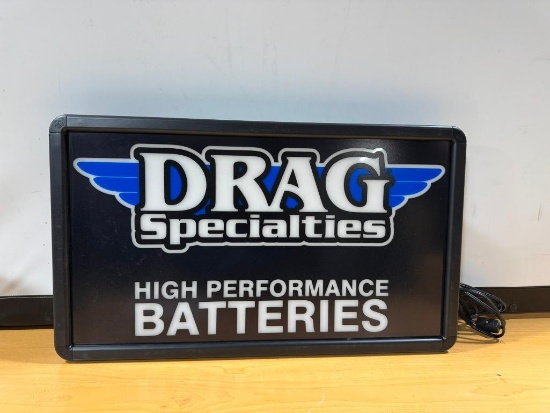 Drag Specialties Batteries Lighted Sign