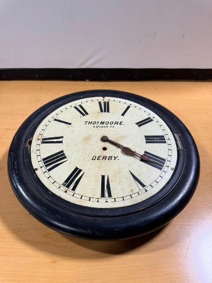 Thos. Moore, 4. Queen St Derby Antique Clock
