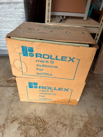 Two Boxes of Vintage Rollex Mark II Systems for Soffits, Looks Like Salesman Samples