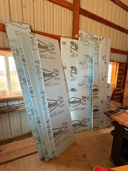 Styrofoam Sheet Insulation, Min. 24 Running Feet, 100in H