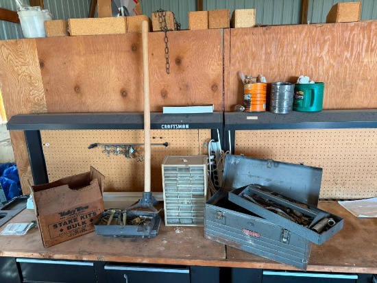 Craftsman Toolbox, Stake Kits, Misc. Tools, Tamper, Hardware Organizer