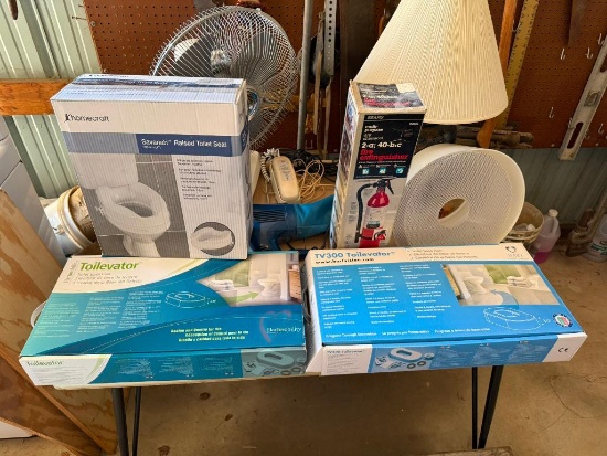 Mobility Assist Bathroom Aids, Raised Toilet Seats, Fire Extinguisher