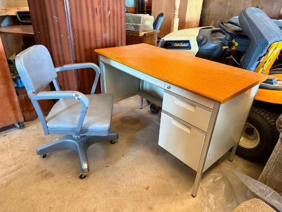 Vintage Desk and Office Chair