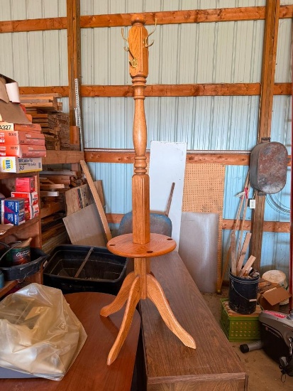 Oak Hall Tree Coat Rack