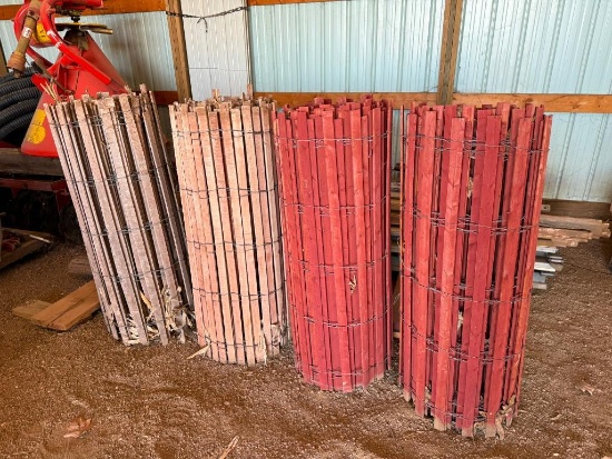 Four Rolls of Snow Fence