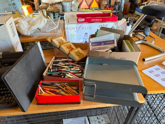 Loads of Pens and Pencils, Advertising, In-and-Out Tray, Mail Organizer