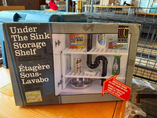 Under-the-Sink Storage Shelf, New Old Stock in Box