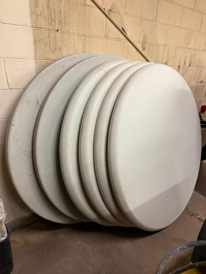 Lot of 6, 60in Round Folding Tables, Sold High Bid x's Qty. 6x$