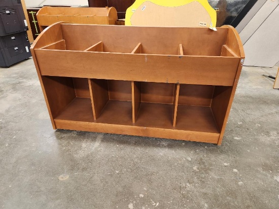 Mobile Child Care / Day Care Storage Cabinet, Double-Sided for Toys, Games and Supplies