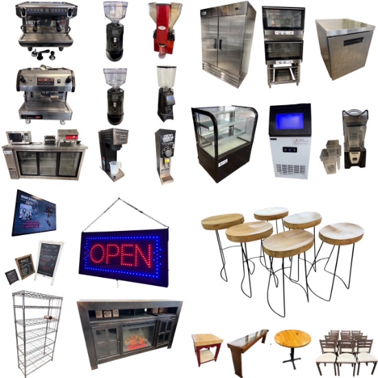 Triple C Coffee Shop Liquidation, Like New Equip.