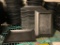 Melamine Serving Dinnerware; Lot of 24, GET 10in x 7in Melamine Plates, Black, NSF