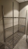 Metro Chrome Dunnage Shelving Rack Unit 24in x 60in x 74in