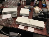Matching Square & Rectangle Restaurant China, 40 Pieces