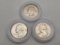 Lot of 3 1962 D, 1963 P & 1964 D Silver Proof Quarters