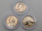 Lot of 3 1968, 1969 & 1970 S Proof Quarters