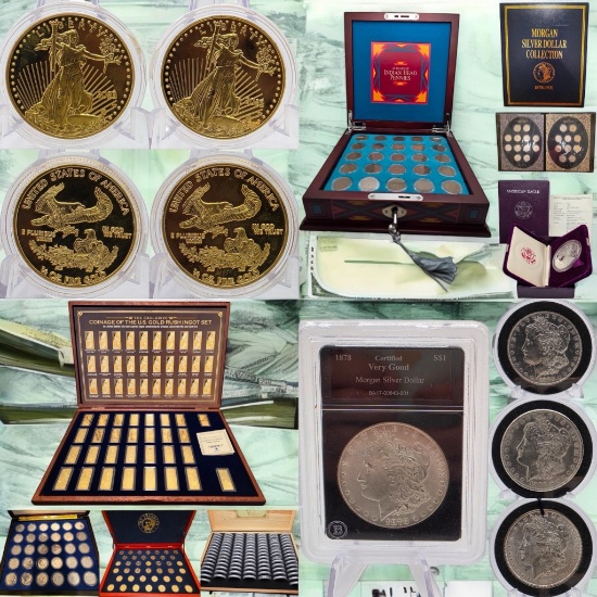 Coin Collectors Coin, Silver, Gold Collection
