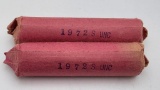 (2) Rolls of 1972 S Uncirculated Pennies