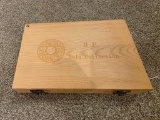 Wooden Storage Box with Slotted Foam for 100 Coins