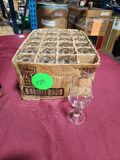 Case of 24, Libbey 8-1/2oz Wine Glasses