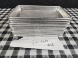Lot of 17, Aluminum Sheet Pans, 10in x 6in