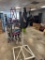Used Bicycle Storage Rack with Bianchi Mountain Bike Frame & Helmet +Bag
