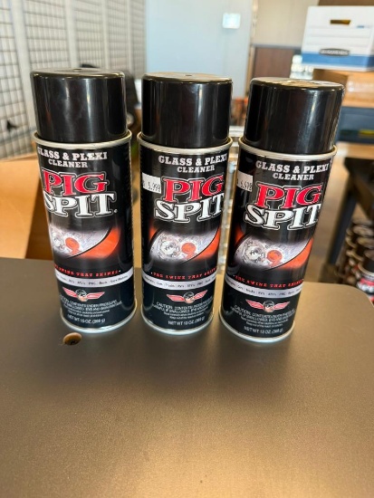 Pig Spit Glass & Plexi Cleaner x 3