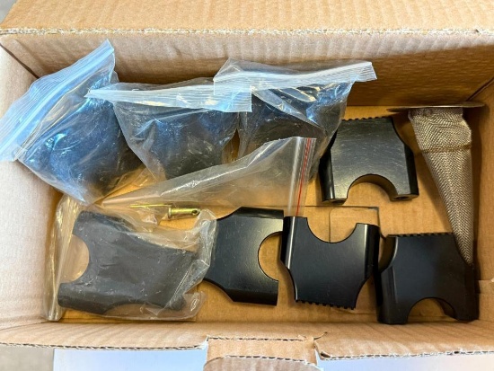 Box of Dirt Bike Risers & A sparker arrester