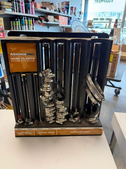 Used Hose Clamp Organizer with some clamps