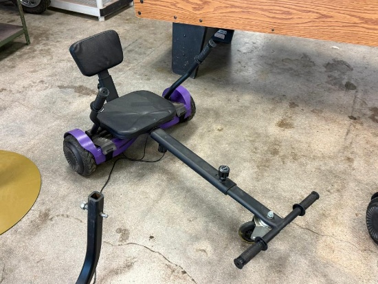 Used, Not Running Hoverboard and Go-Kart Conversion - Purple