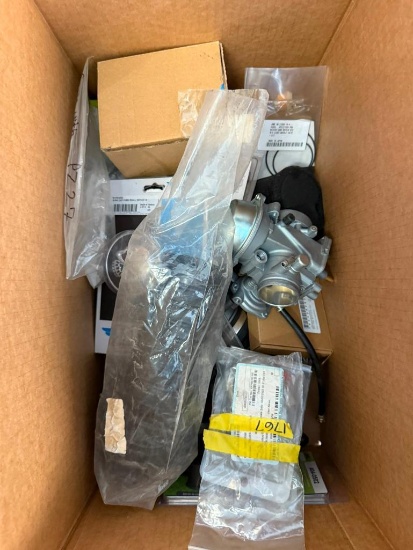 Box of Carburetor Parts & Fuel Accessories