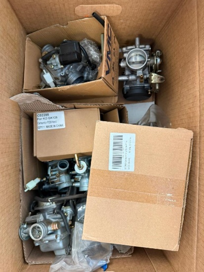 Box of Used Carburetors