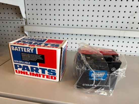New 2 Motorcycle Batteries