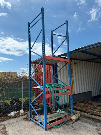 Used Orange & Blue Pallet Rack